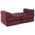 Canapea modulară Manual 4 pcs Bordo 70 x 70 x 56 cm țesătură GartenMobel Dekor
