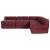 Canapea modulară Manual 4 pcs Bordo 70 x 70 x 56 cm țesătură GartenMobel Dekor