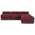 Canapea modulară Manual 4 pcs Bordo 70 x 70 x 56 cm țesătură GartenMobel Dekor