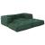 Canapea modulară Manual 2 pcs Verde 70 x 70 x 56 cm țesătură GartenMobel Dekor