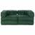 Canapea modulară Manual 2 pcs Verde 70 x 70 x 56 cm țesătură GartenMobel Dekor