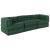 Canapea modulară Manual 3 pcs Verde 70 x 70 x 56 cm țesătură GartenMobel Dekor