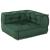Canapea modulară Manual 3 pcs Verde 70 x 70 x 56 cm țesătură GartenMobel Dekor