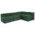 Canapea modulară Manual 4 pcs Verde 70 x 70 x 56 cm țesătură GartenMobel Dekor