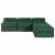 Canapea modulară Manual 4 pcs Verde 70 x 70 x 56 cm țesătură GartenMobel Dekor