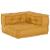 Canapea modulară Manual 2 pcs Galben 70 x 70 x 56 cm țesătură GartenMobel Dekor