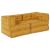 Canapea modulară Manual 2 pcs Galben 70 x 70 x 56 cm țesătură GartenMobel Dekor