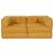 Canapea modulară Manual 2 pcs Galben 70 x 70 x 56 cm țesătură GartenMobel Dekor