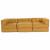 Canapea modulară Manual 3 pcs Galben 70 x 70 x 56 cm țesătură GartenMobel Dekor