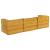 Canapea modulară Manual 3 pcs Galben 70 x 70 x 56 cm țesătură GartenMobel Dekor