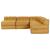 Canapea modulară Manual 4 pcs Galben 70 x 70 x 56 cm țesătură GartenMobel Dekor