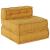 Canapea modulară Manual 4 pcs Galben 70 x 70 x 56 cm țesătură GartenMobel Dekor