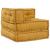 Canapea modulară Manual 4 pcs Galben 70 x 70 x 56 cm țesătură GartenMobel Dekor