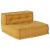 Canapea modulară Manual 4 pcs Galben 70 x 70 x 56 cm țesătură GartenMobel Dekor