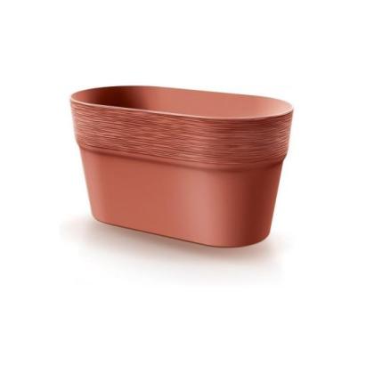 Ghiveci decorativ de flori, oval, cupru, 27.7x14.7x14.8 cm, Furu GartenVIP DiyLine