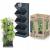 Ghivece decorative de flori, modular, antracit, 4x1 L, set 4 buc, 19.5x11.4x47.5 cm, Mini Cascade GartenVIP DiyLine