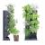 Ghivece decorative de flori, modular, antracit, 4x1 L, set 4 buc, 19.5x11.4x47.5 cm, Mini Cascade GartenVIP DiyLine