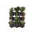 Ghivece decorative de flori, modular, antracit, 12x0.75 L, set 12 buc, 67x17.7x57 cm, Cascade Wall GartenVIP DiyLine