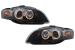 Faruri compatibile cu Audi A4 B7 (11.2004-03.2008) Angel Eyes Negru Performance AutoTuning