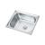 Leziter Chiuvetă pătrată Mont din oțel inoxidabil cu o singură cuvă Mobalis Homvera