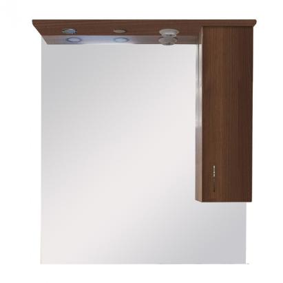 Leziter Dulap suspendat Bianca Plus 85, culoare Aida nuc, deschidere pe dreapta Mobalis Homvera