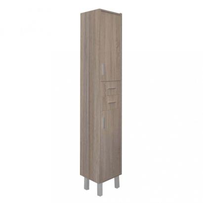 Leziter Dulap înalt Nerva 35 cu 2 uși, 2 sertare, ulm rauna Mobalis Homvera