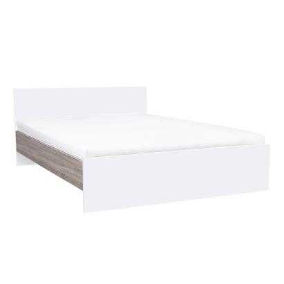 Leziter Pat dublu Miami fără cadru 160x200 cm alb-stejar York Mobalis Homvera