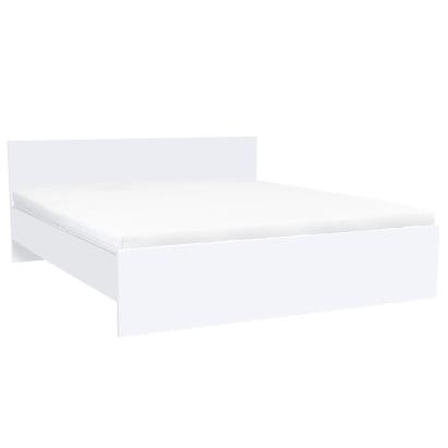 Leziter Pat dublu Miami fără cadru de pat 180x200 cm alb-alb Mobalis Homvera