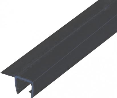 Kerra Cap de duș negru în formă de F UP F 6/8 pentru ușile de duș Kerra Mobalis Homvera