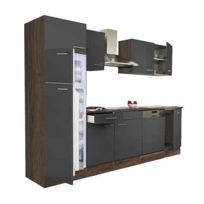 Leziter Mobilier de bucătărie Yorki 280 cu frigider cu congelator superior Mobalis Homvera