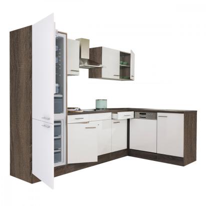 Leziter Unitate de bucătărie de colț Yorki 280 cu congelator inferior și frigider Mobalis Homvera