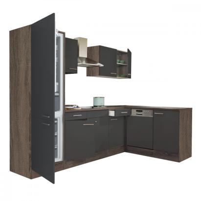 Leziter Unitate de bucătărie de colț Yorki 280 cu congelator inferior și frigider Mobalis Homvera