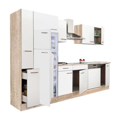 Leziter Mobilier de bucătărie Yorki 310 cu frigider cu congelator superior Mobalis Homvera