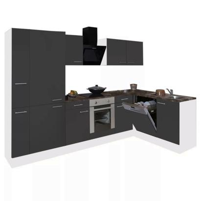 Leziter Dulap de bucătărie de colț Yorki 310 cu cuptor inferior și rafturi Mobalis Homvera