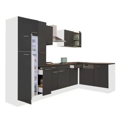 Leziter Unitate de bucătărie de colț Yorki 310 cu congelator superior și frigider Mobalis Homvera