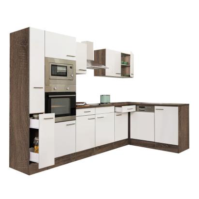 Leziter Unitate de bucătărie de colț Yorki 310 cu cuptor și cuptor cu microunde Mobalis Homvera