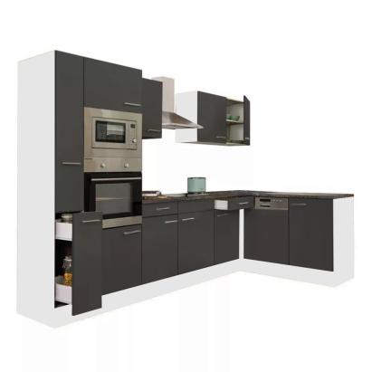 Leziter Unitate de bucătărie de colț Yorki 310 cu cuptor și cuptor cu microunde Mobalis Homvera