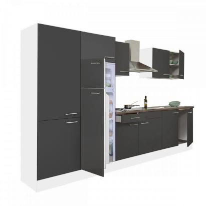 Leziter Mobilă de bucătărie Yorki 330 cu frigider cu congelator superior Mobalis Homvera