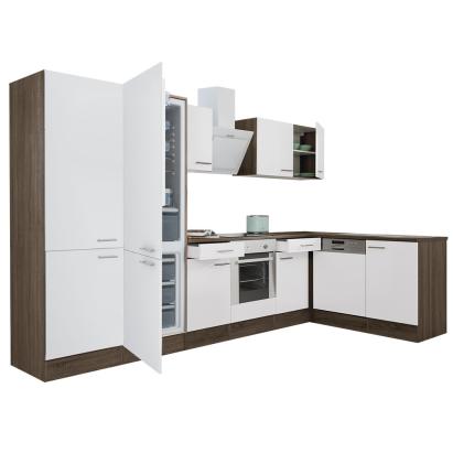 Leziter Unitate de bucătărie de colț Yorki 340 cu cuptor inferior și frigider cu congelator inferior Mobalis Homvera