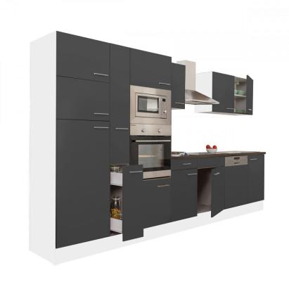 Leziter Mobilier de bucătărie Yorki 370 cu frigider cu congelator superior Mobalis Homvera