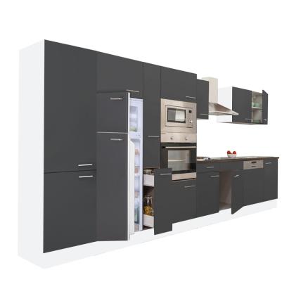 Leziter Mobilă de bucătărie Yorki 430 cu frigider cu congelator superior Mobalis Homvera