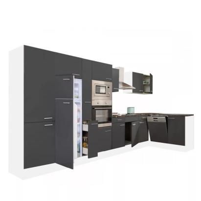 Leziter Unitate de bucătărie de colț Yorki 430 cu congelator superior și frigider Mobalis Homvera