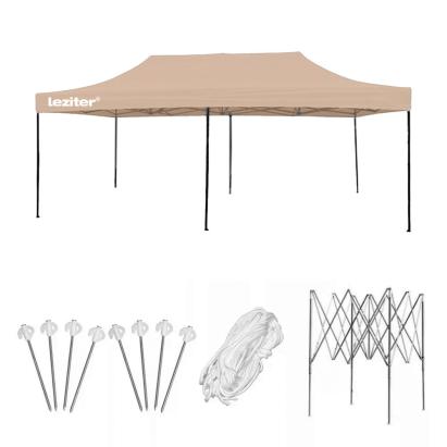 Leziter Foișor pliabil de grădină 3x6 m Mobalis Homvera