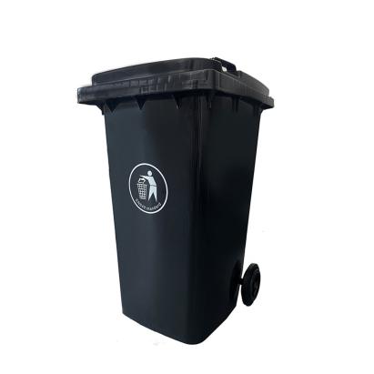Leziter Container deșeuri 240L negru Mobalis Homvera