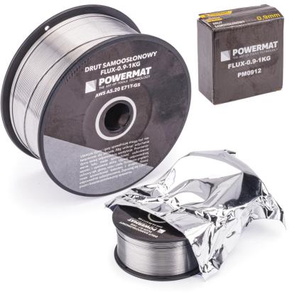 Powermat Sârmă de sudură 0.9mm 1kg FLUX-0.9-1KG Mobalis Homvera