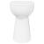 Toaletă fără bord 7 cm înălțime suplimentară închidere ușoară ceramică albă GartenMobel Dekor