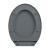 Capac WC cu închidere silențioasă, gri, oval GartenMobel Dekor