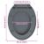 Capac WC cu închidere silențioasă, eliberare rapidă, gri, oval GartenMobel Dekor