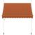 Copertină retractabilă manual, portocaliu și maro, 250 cm GartenMobel Dekor