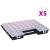Cutii sortare 5 buc separatoare reglabile 385x283x50 mm plastic GartenMobel Dekor